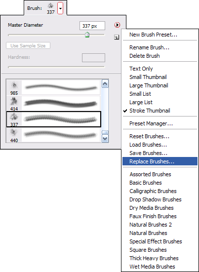 Load Brushes