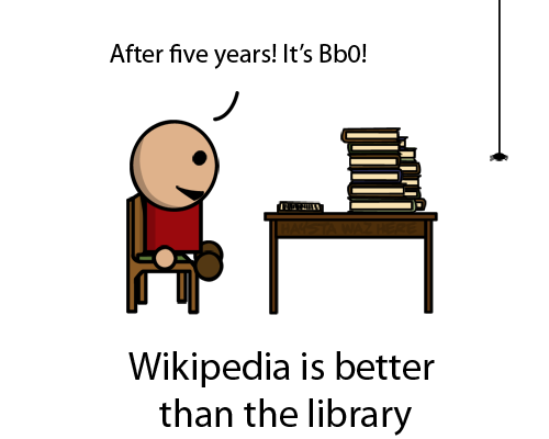 Wikipedia is better than the library