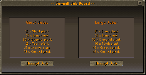 Woodcutting Rebalancing Jobs