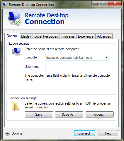 Remote Desktop Connection