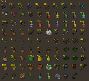 Herblore Habitat/Farming Tab