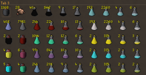 Potions Tab