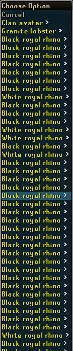 38 rhinos