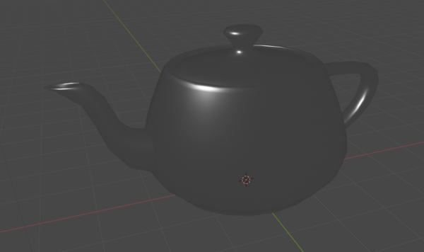 The specular highlights on the Utah teapot