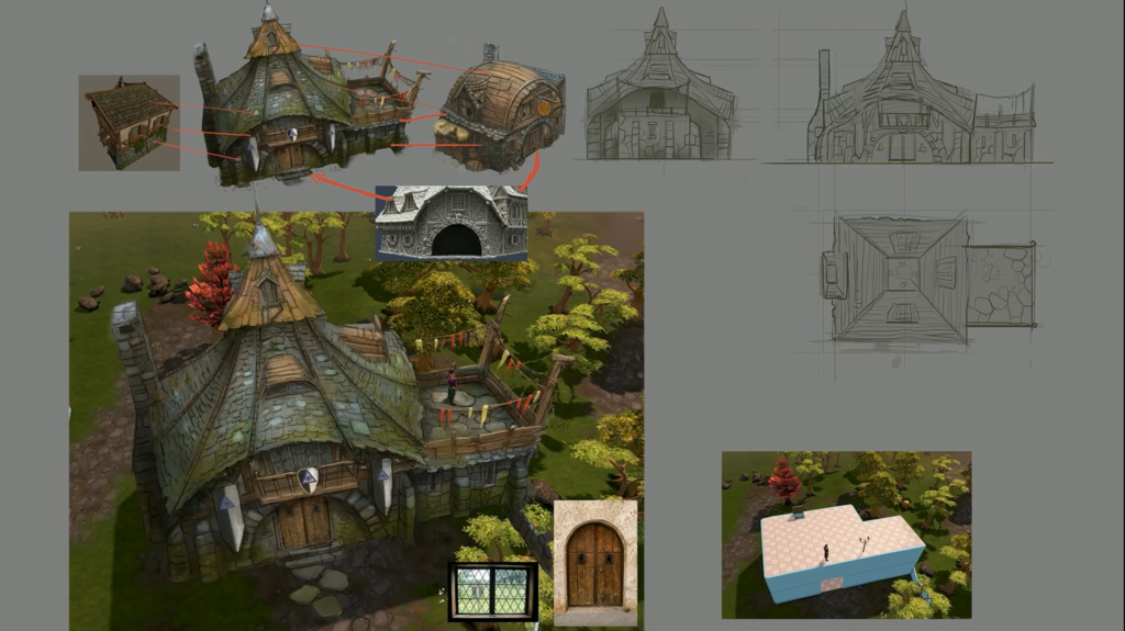 Concept art of Seer's Village